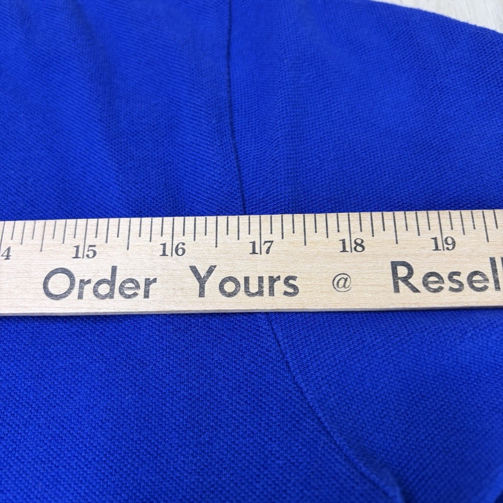 Vintage Polo Ralph Lauren Big Pony Shirt Blue Green Size Large Performance #3 - Picture 13 of 13